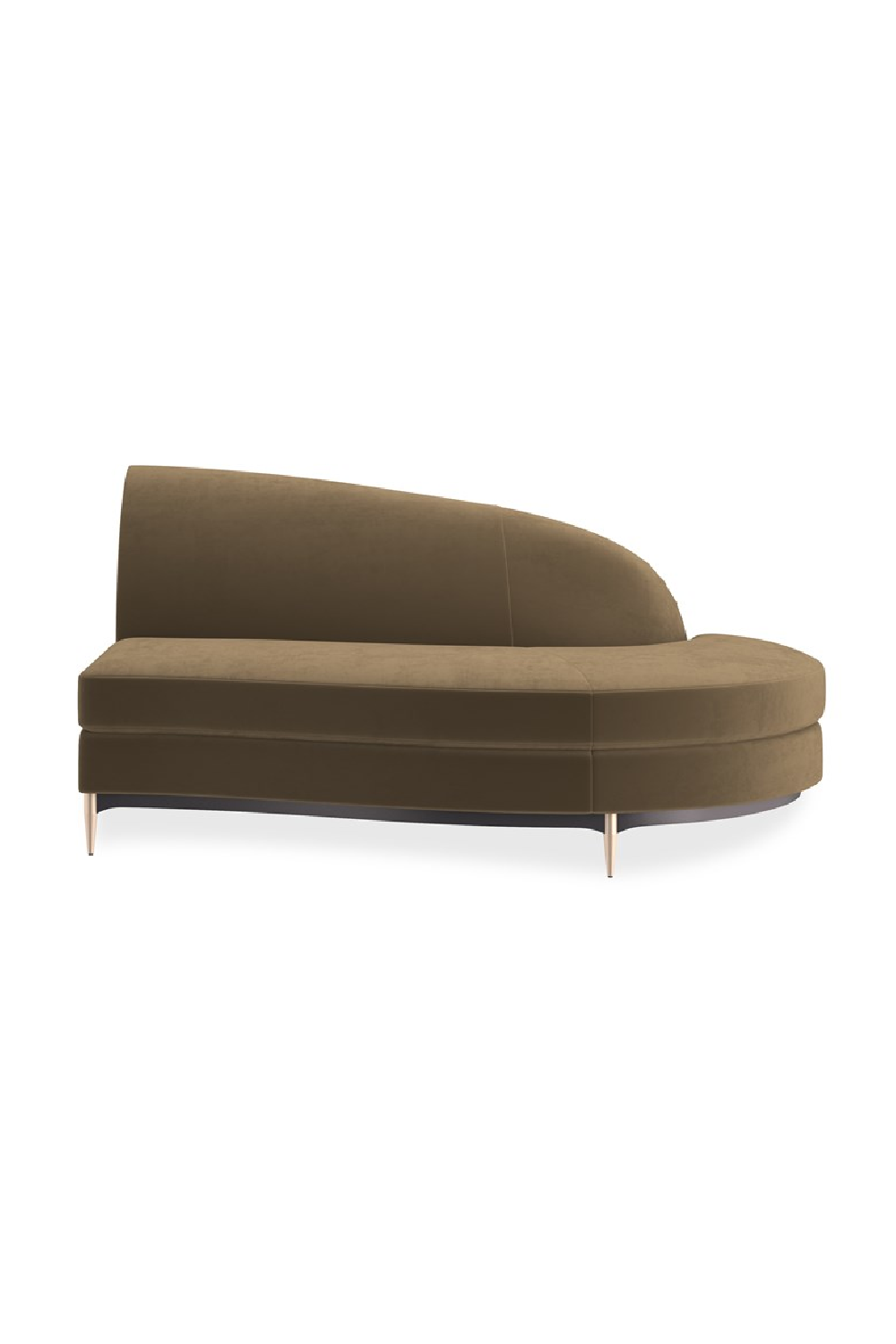 Brown Velvet Sectional Sofa | Caracole Three's Company | Oroa.com