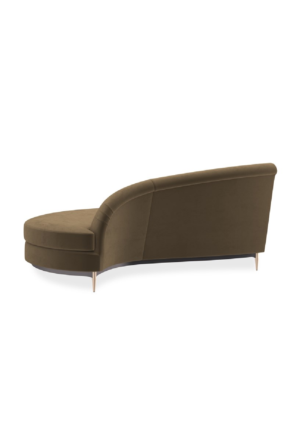 Brown Velvet Sectional Sofa | Caracole Three's Company | Oroa.com