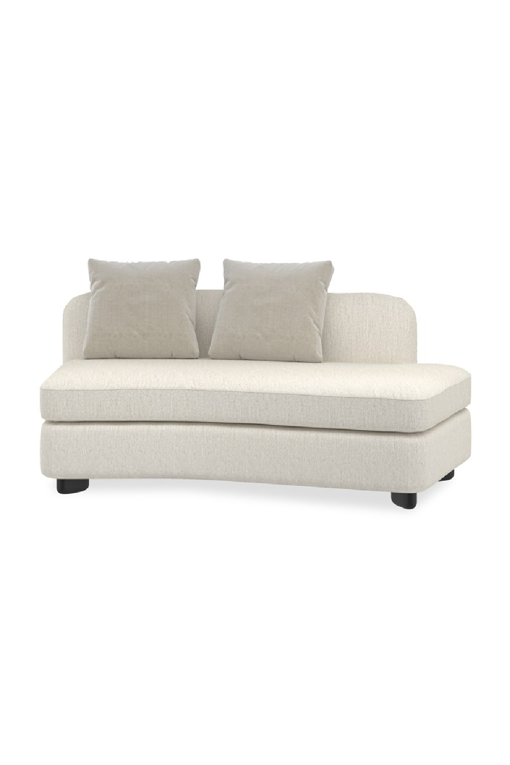 Ivory Linen Sectional Chair | Caracole Lumi | Oroa.com