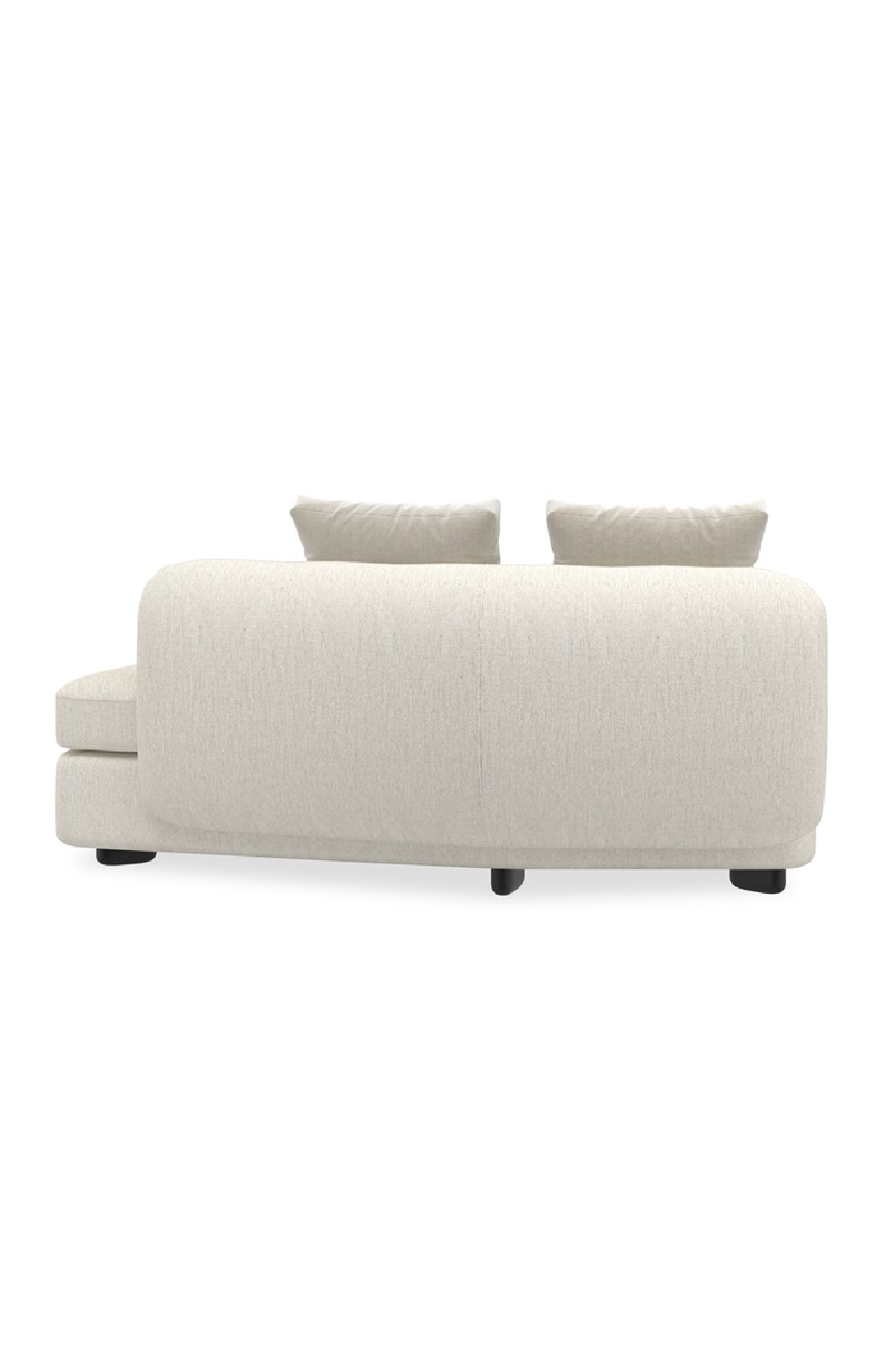 Ivory Linen Sectional Chair | Caracole Lumi | Oroa.com