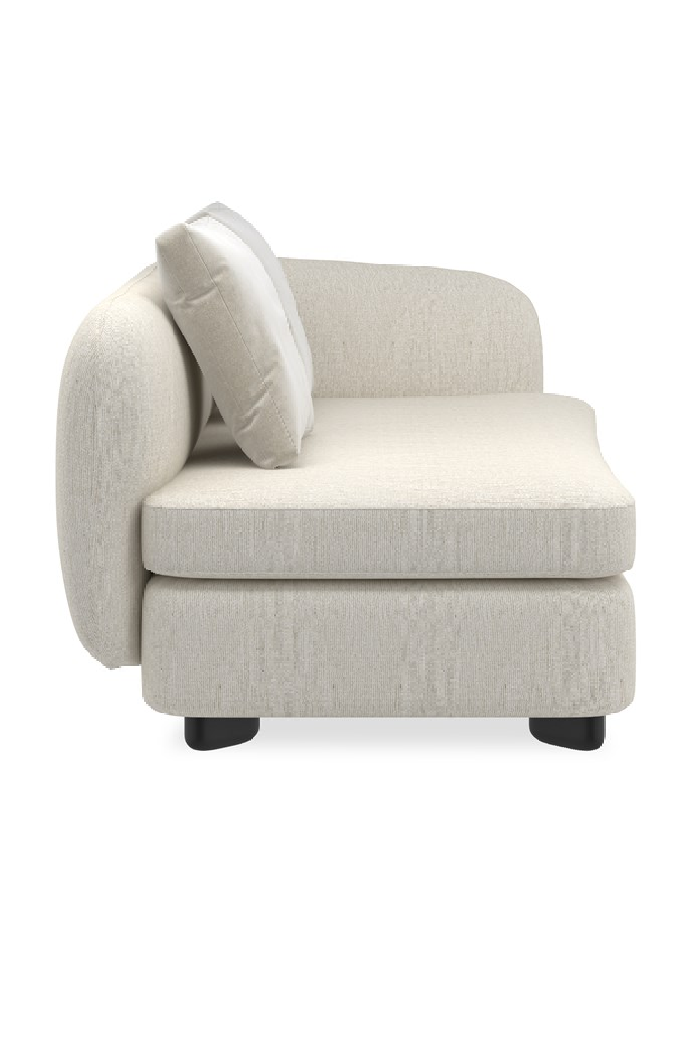 Ivory Linen Sectional Chair | Caracole Lumi | Oroa.com
