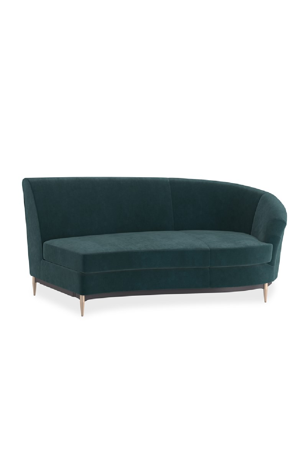 Green Velvet Sectional Sofa | Caracole Three's Company | Oroa.com