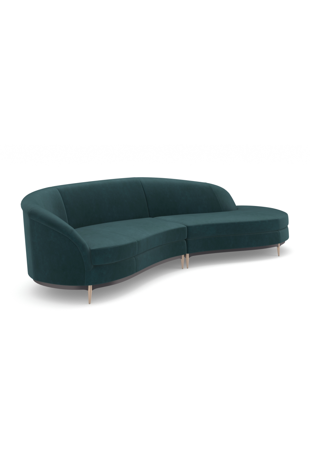 Curved 2-Piece Sectional Sofa | Caracole Three'S Company | Oroa.com