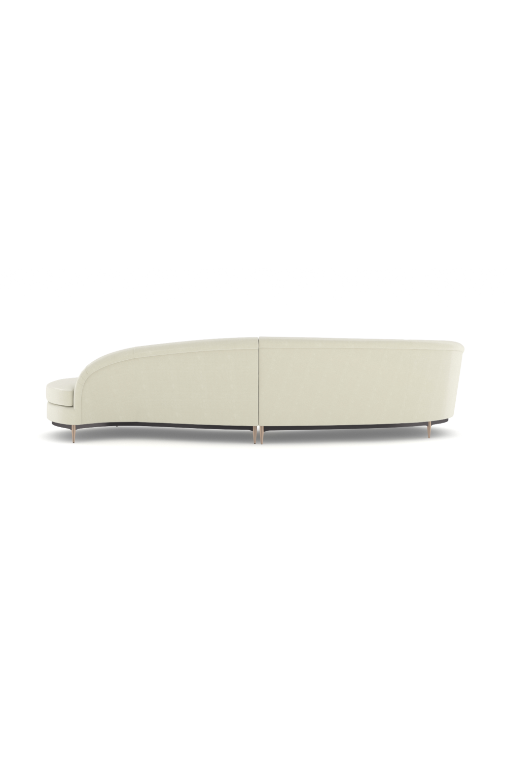 Curved 2-Piece Sectional Sofa | Caracole Three'S Company | Oroa.com