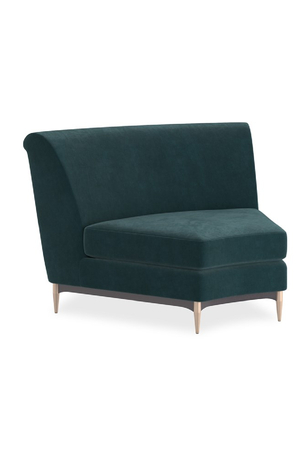 Green Velvet Sectional Sofa | Caracole Three's Company | Oroa.com