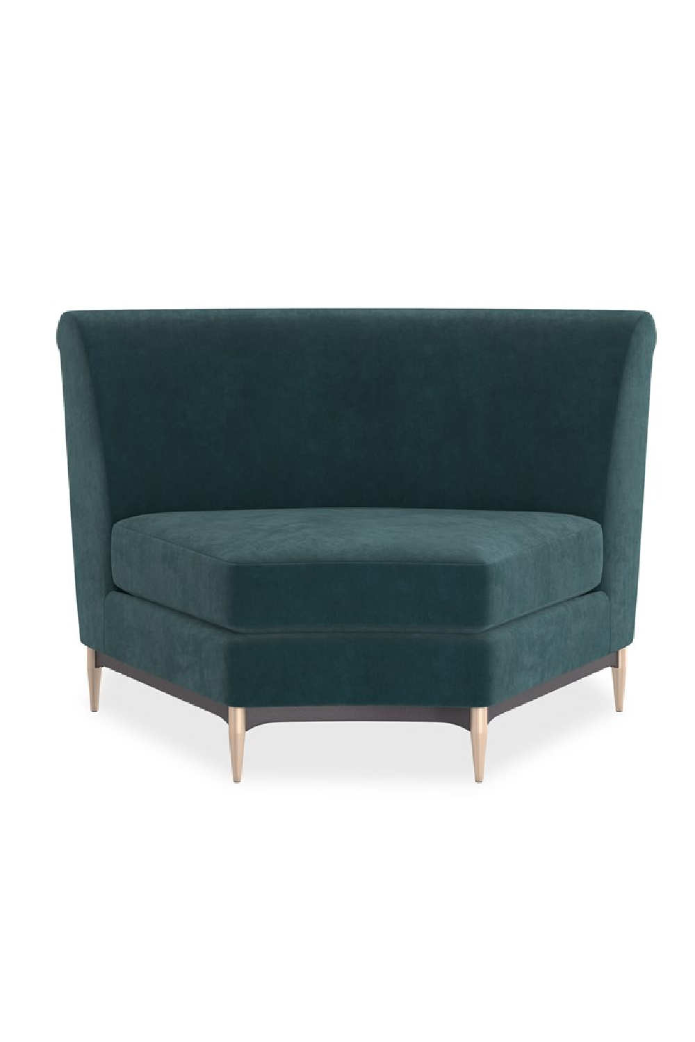 Green Velvet Sectional Sofa | Caracole Three's Company | Oroa.com