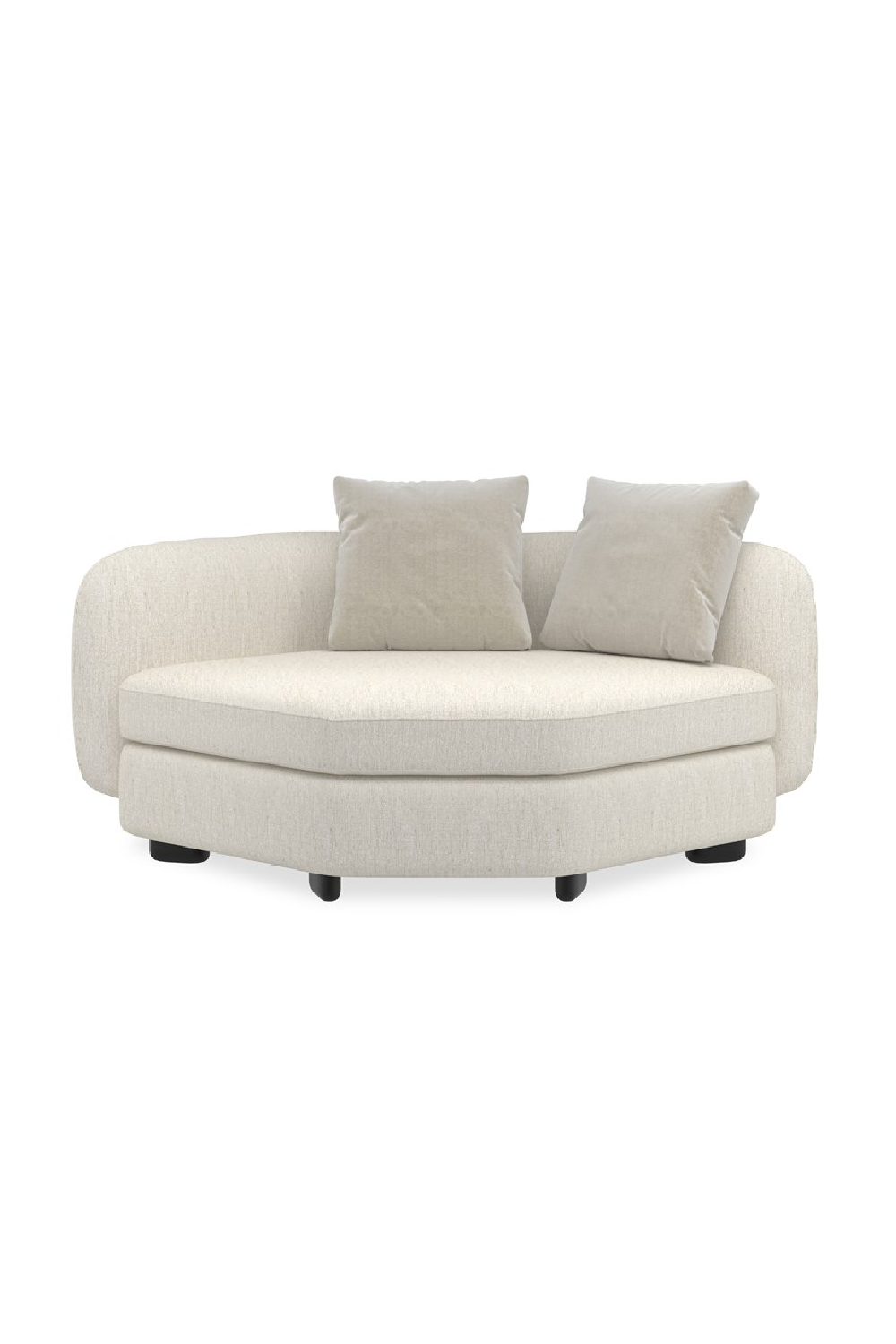 Ivory Linen Sectional Chair | Caracole Lumi | Oroa.com