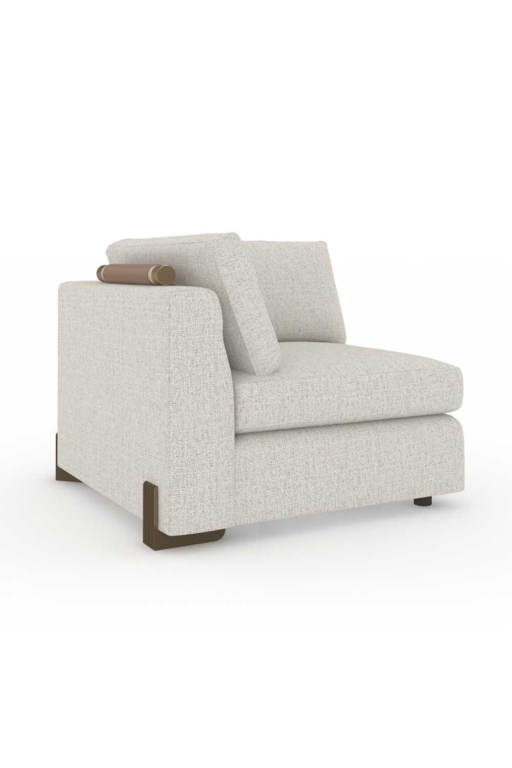 Cream Fabric Corner Sofa | Caracole Counter Balance | Oroa.com
