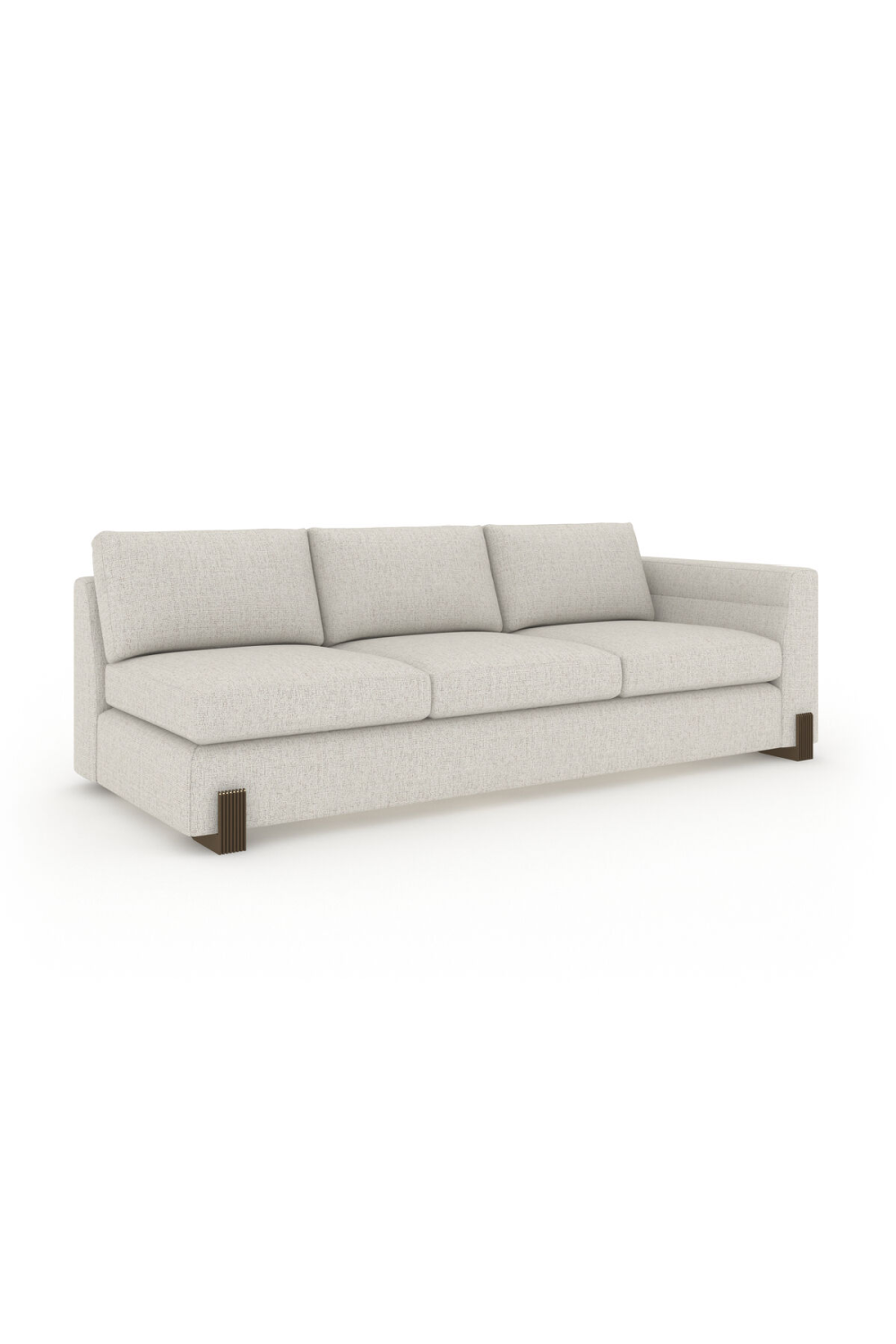 Woven Fabric Single-Armed Sofa | Caracole Counter Balance | Oroa.com