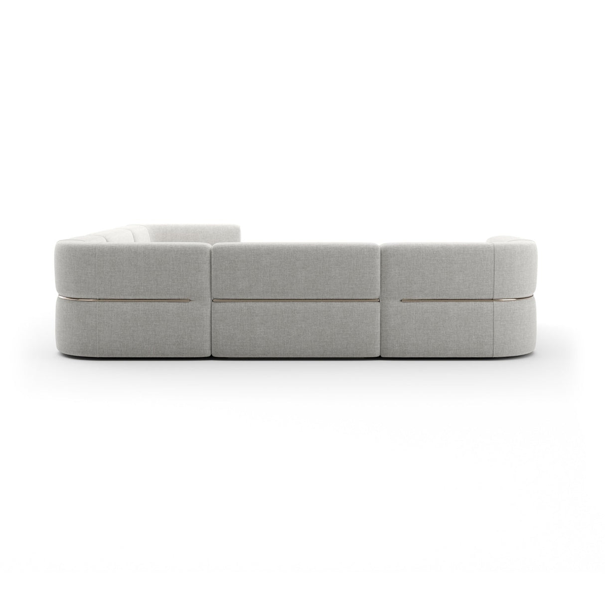 Ribbed Linen Sectional Chaise – Rhythm – alternate view 12