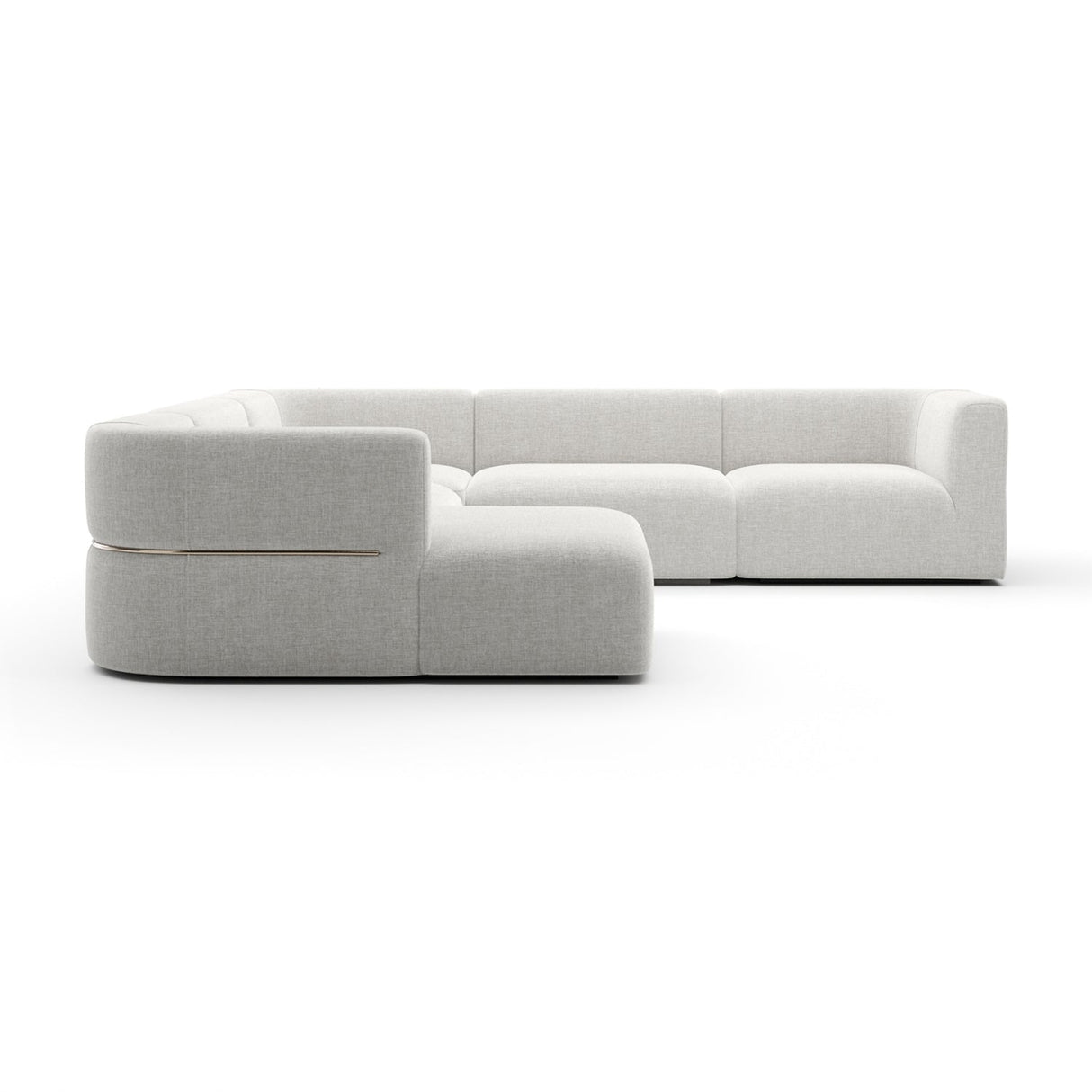 Ribbed Linen Sectional Chaise – Rhythm – alternate view 14