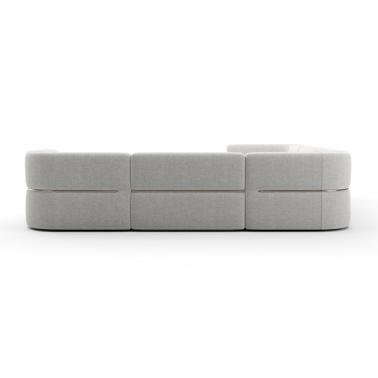 Ribbed Linen Sectional Chaise – Rhythm – alternate view 6