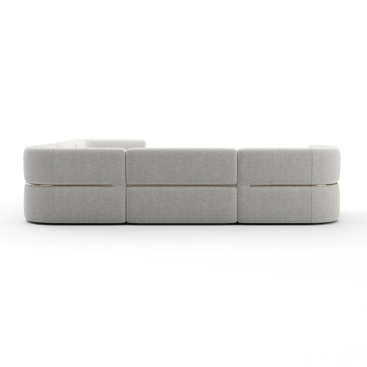 Ribbed Linen Sectional Chaise – Rhythm – alternate view 7