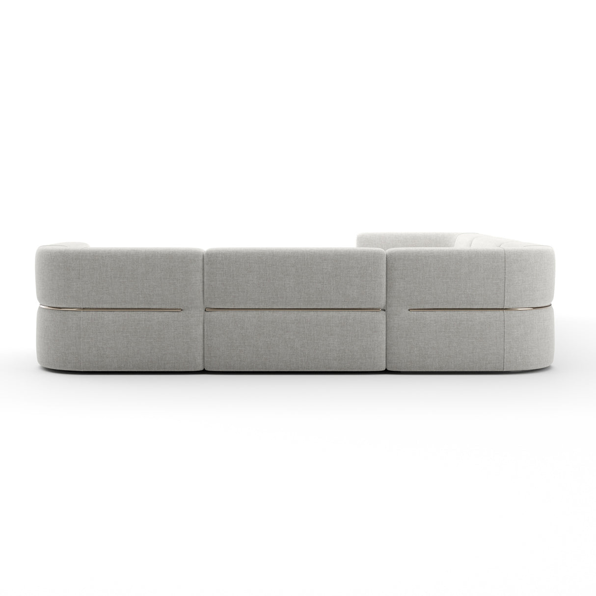 Ribbed Linen Sectional Sofa – Rhythm – alternate view 7