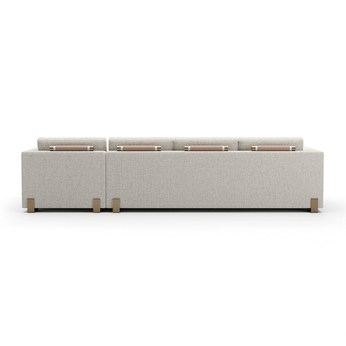 Beige Woven Chaise Lounge L – Counter Balance – alternate view 5