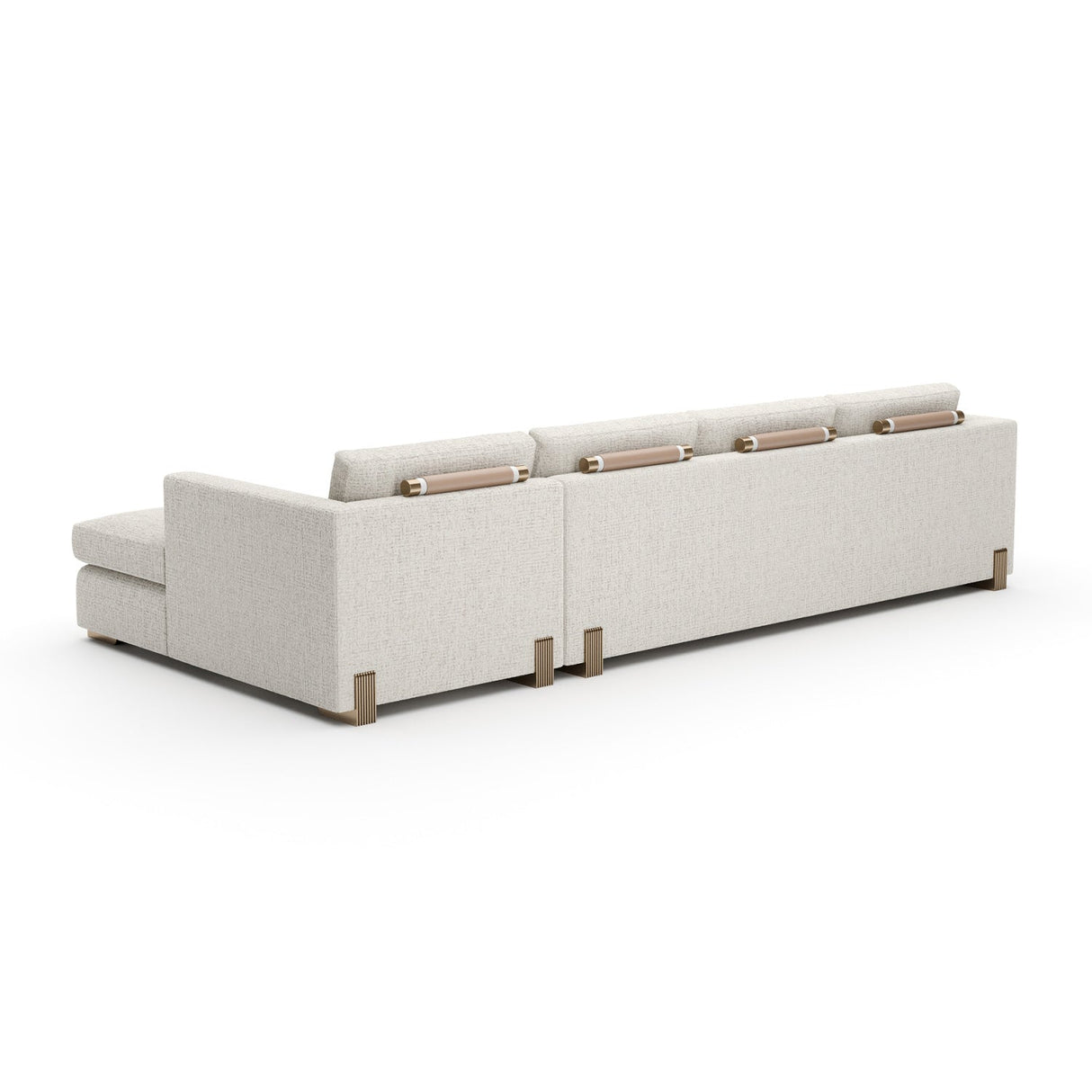 Beige Woven Chaise Lounge L – Counter Balance – alternate view 6