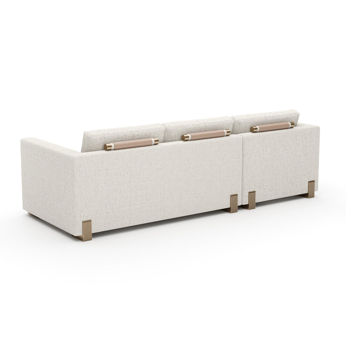 Beige Woven Chaise Lounge S | Caracole Counter Balance
