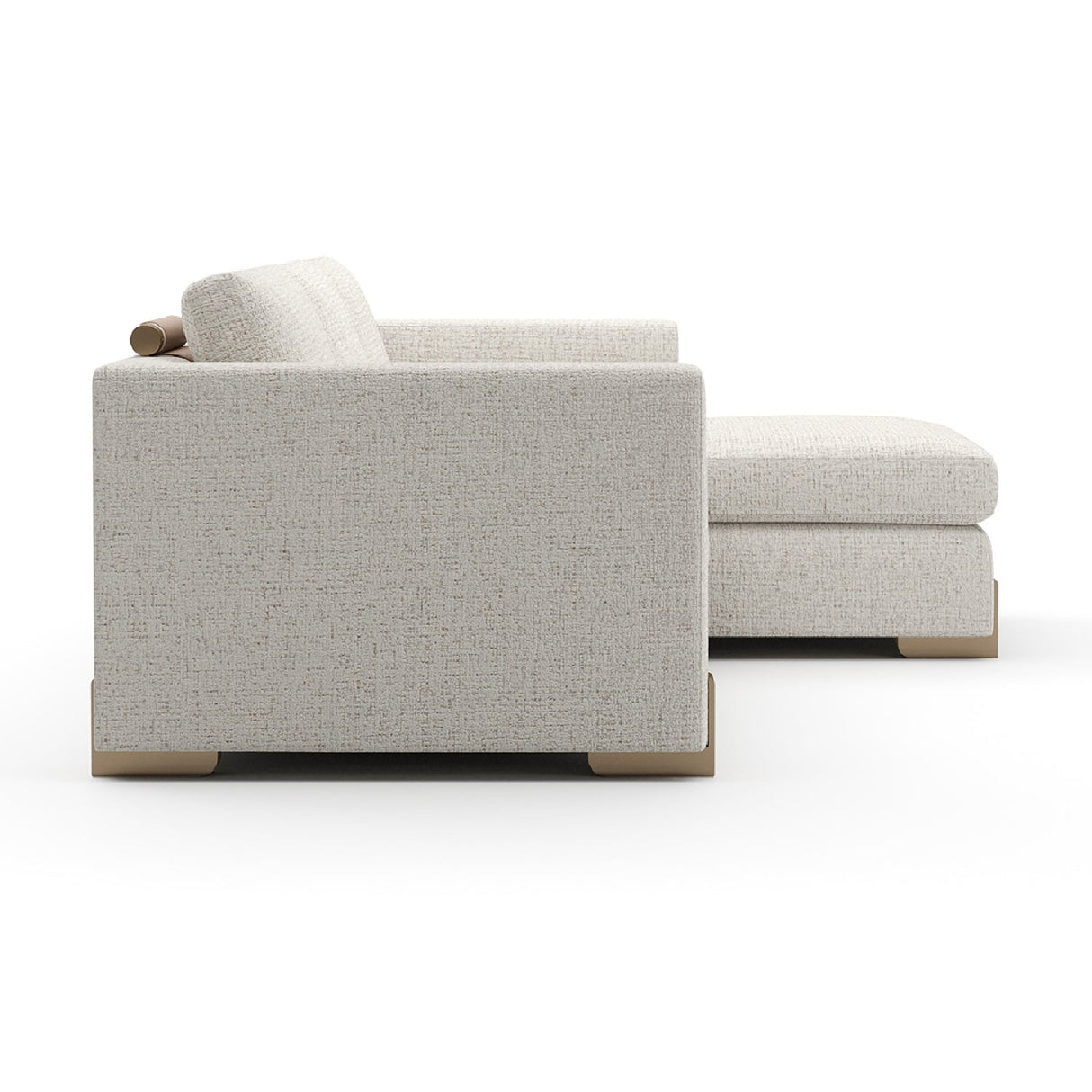 Beige Woven Chaise Lounge S | Caracole Counter Balance