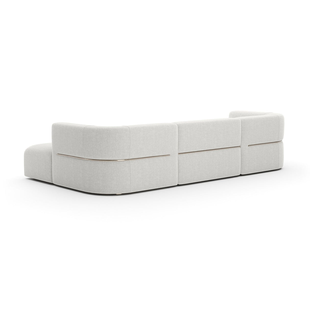 Ribbed Linen Sectional Sofa – Rhythm – alternate view 5