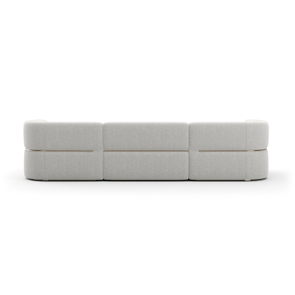 Ribbed Linen Sectional Sofa | Caracole Rhythm