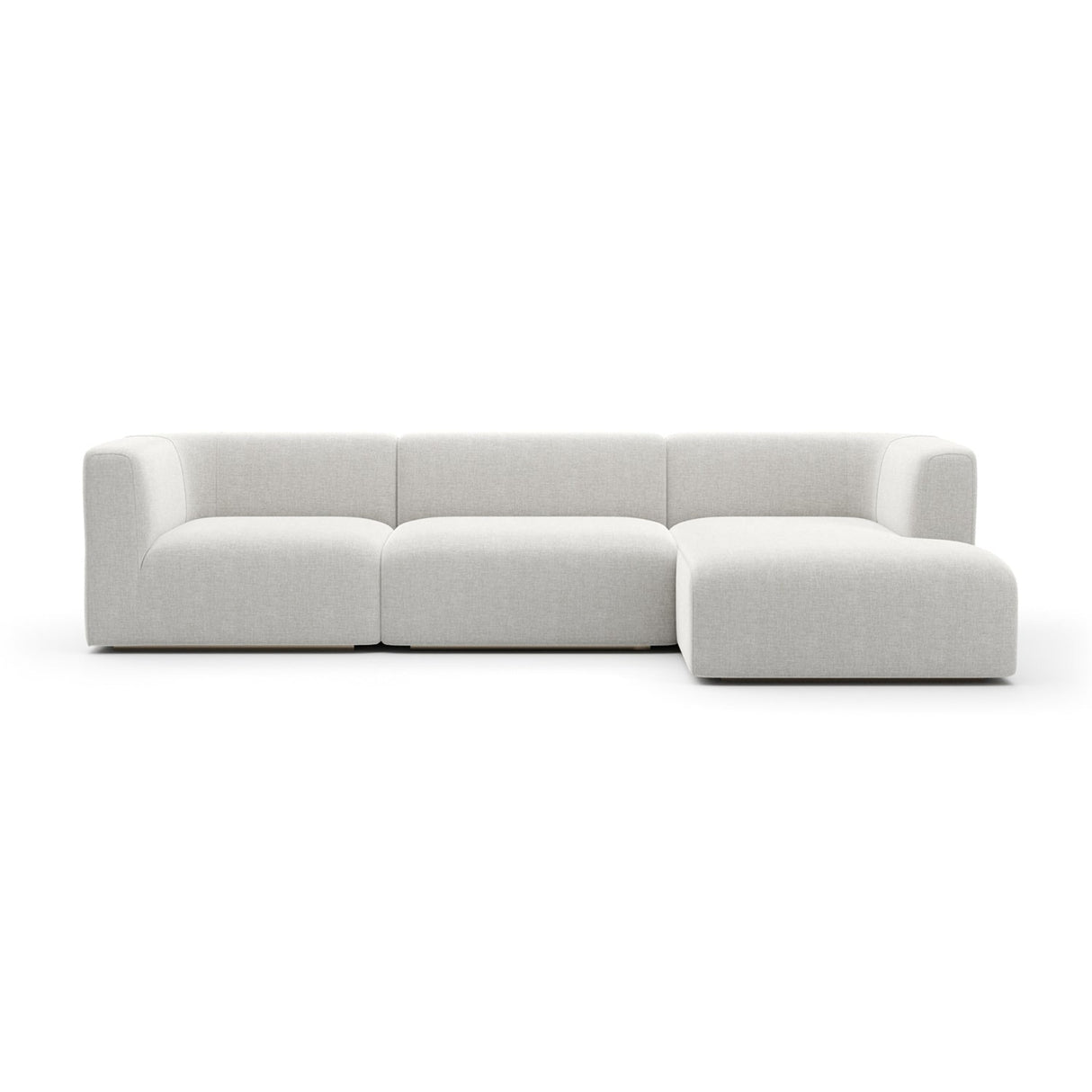 Ribbed Linen Sectional Sofa | Caracole Rhythm