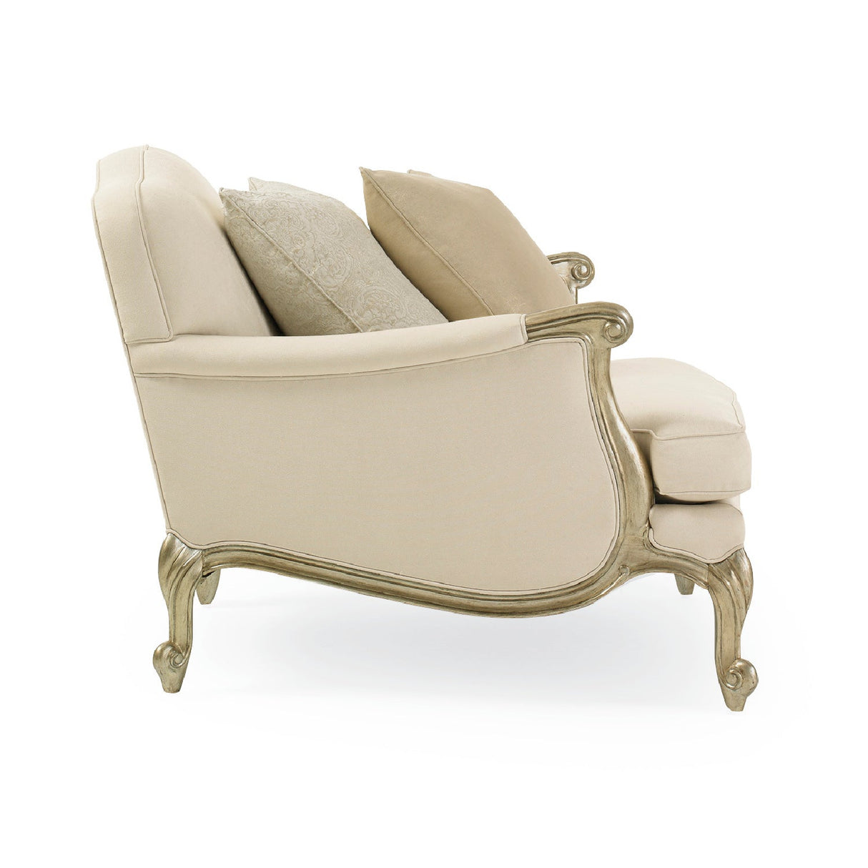 White French-Inspired Lounge Chair – Savoir Faire – rear view