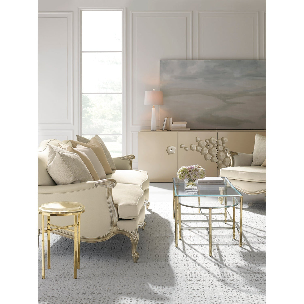 White French-Inspired Lounge Chair – Savoir Faire – alternate view 6
