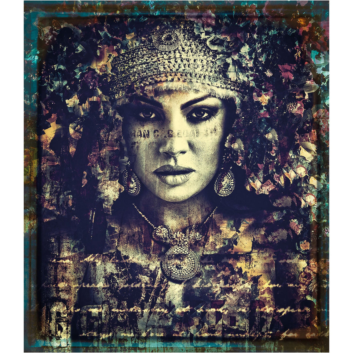 Nivana Lomo Weathered Look Woman photographic art print by Cobra Art