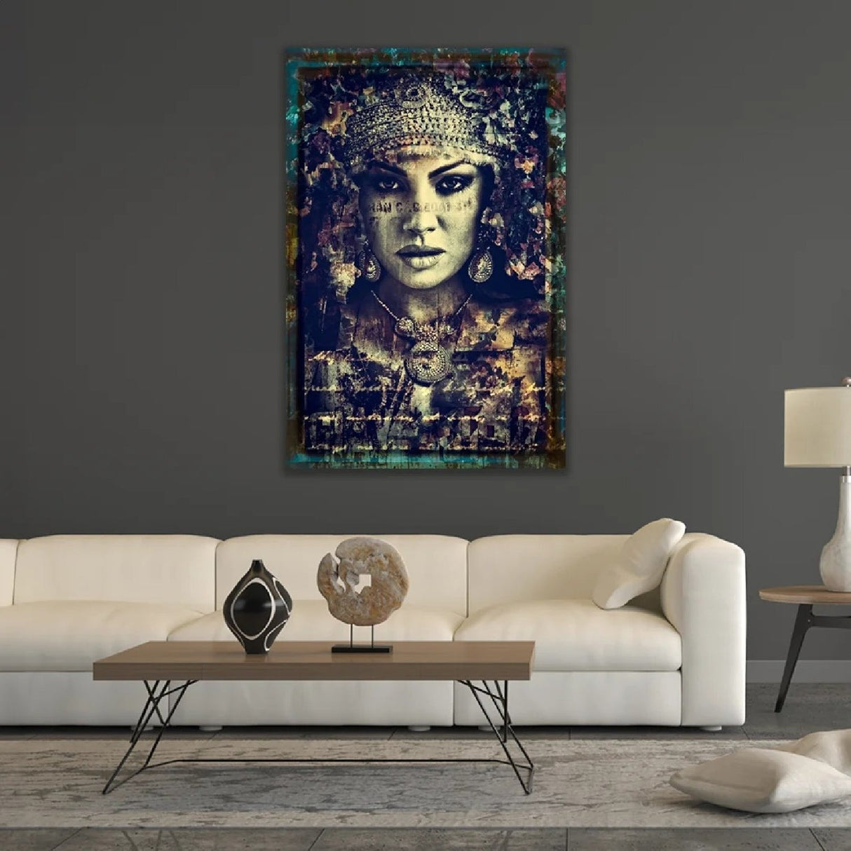 Nivana Lomo Weathered Look Woman photographic art print by Cobra Art, alternate view 2