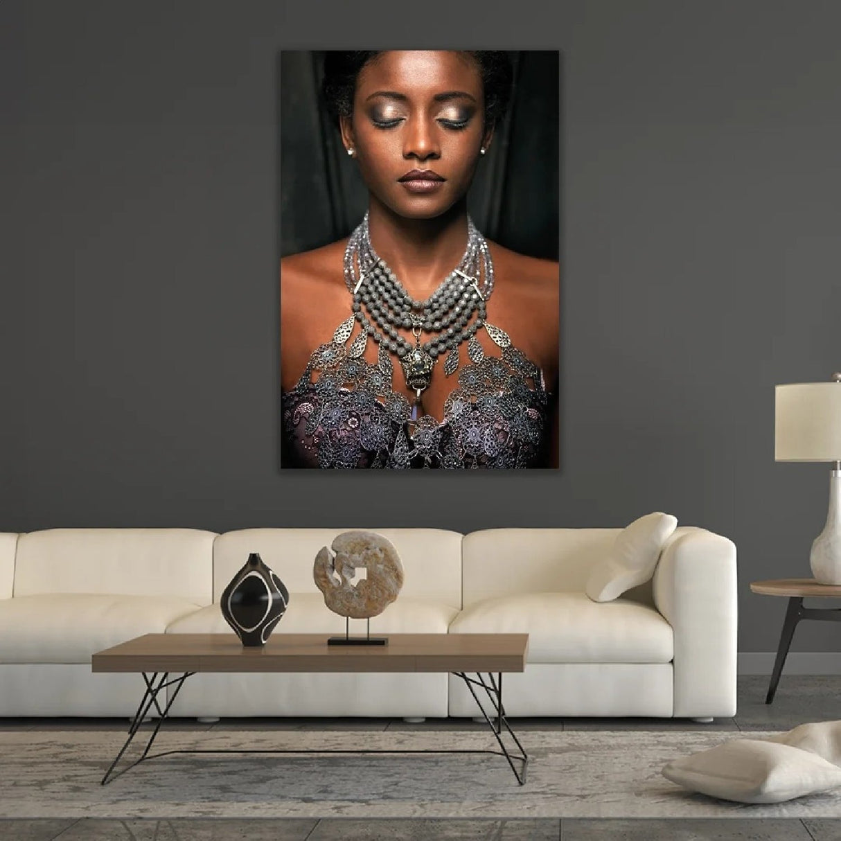 Thoughts Composure Eyes Shut Woman photographic art print by Cobra Art, alternate view 2