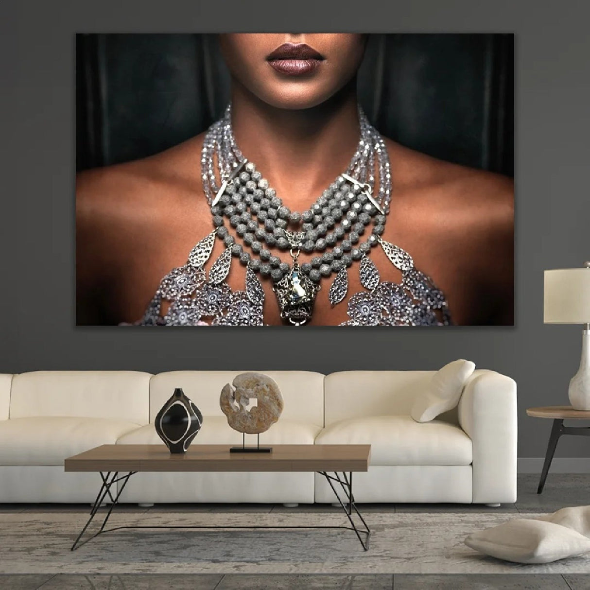 Desire Silver-Adorned Woman photographic art print by Cobra Art, alternate view 2