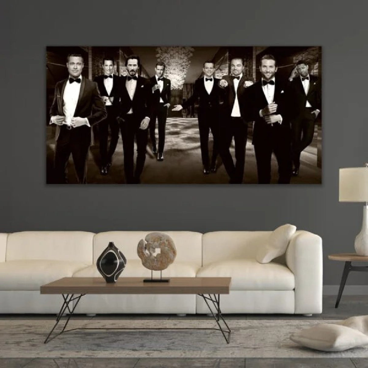 Oscar Night Iconic Men Art Print by Cobra Art, alternate view 2
