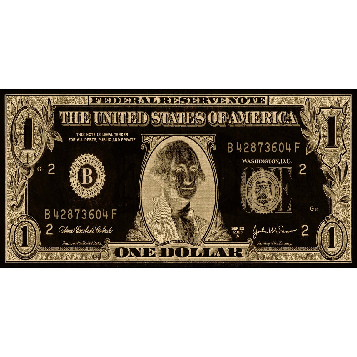 Gold Dollar Money-Themed Wall Art art print by Cobra Art