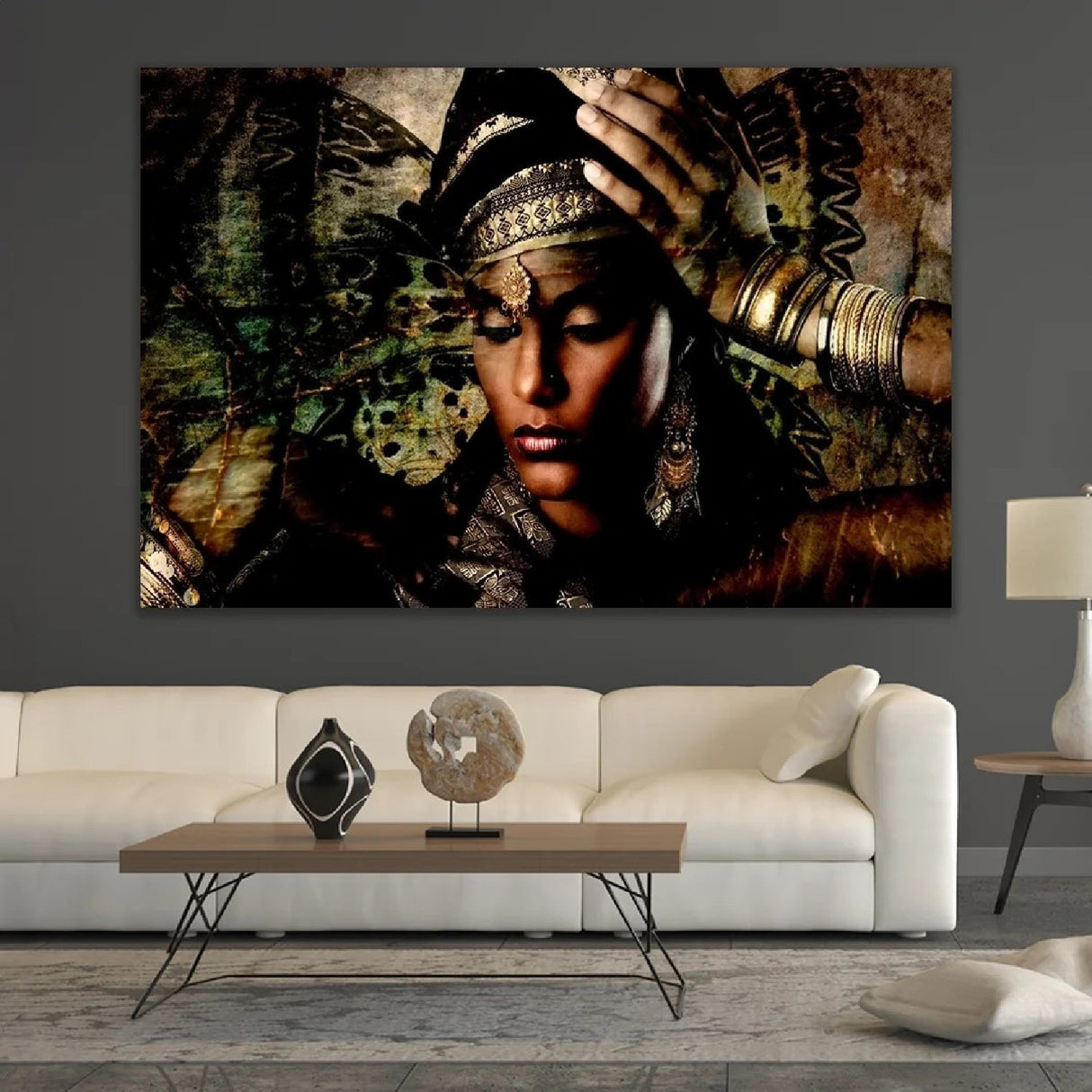 Looking Beautiful Headressed Woman photographic art print by Cobra Art, alternate view 2