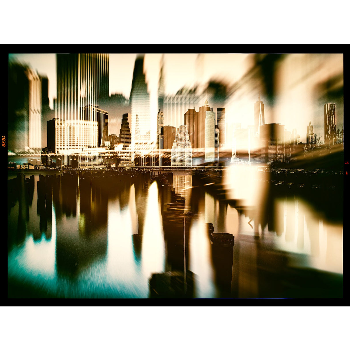 New York Skyline Cityscape Relection photographic art print by Cobra Art