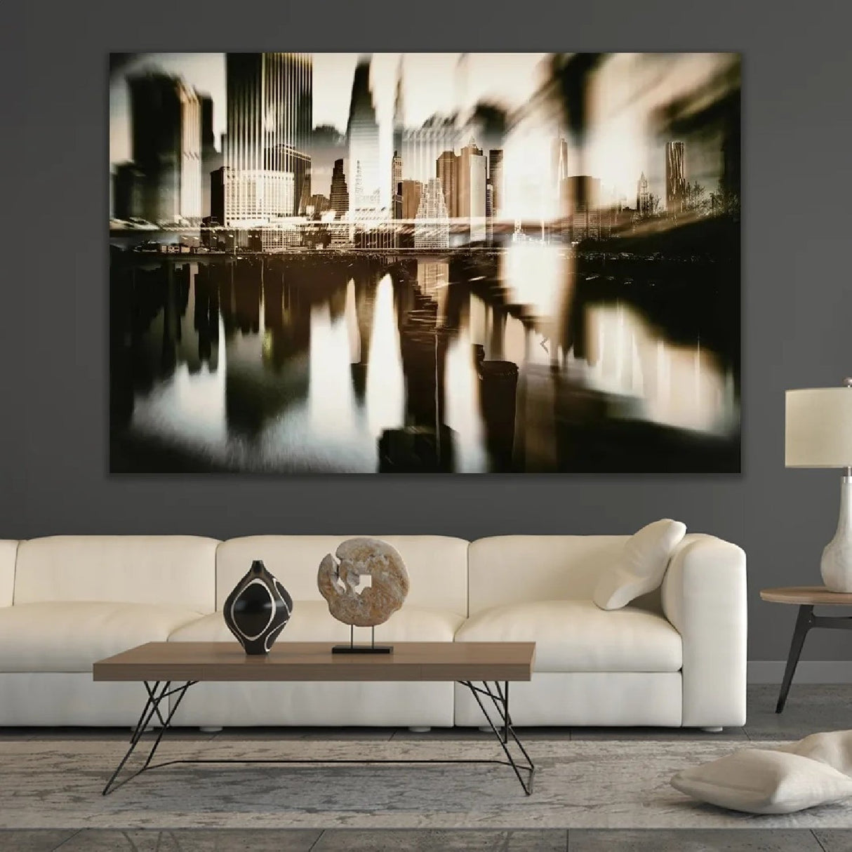 New York Skyline Cityscape Relection photographic art print by Cobra Art, alternate view 2