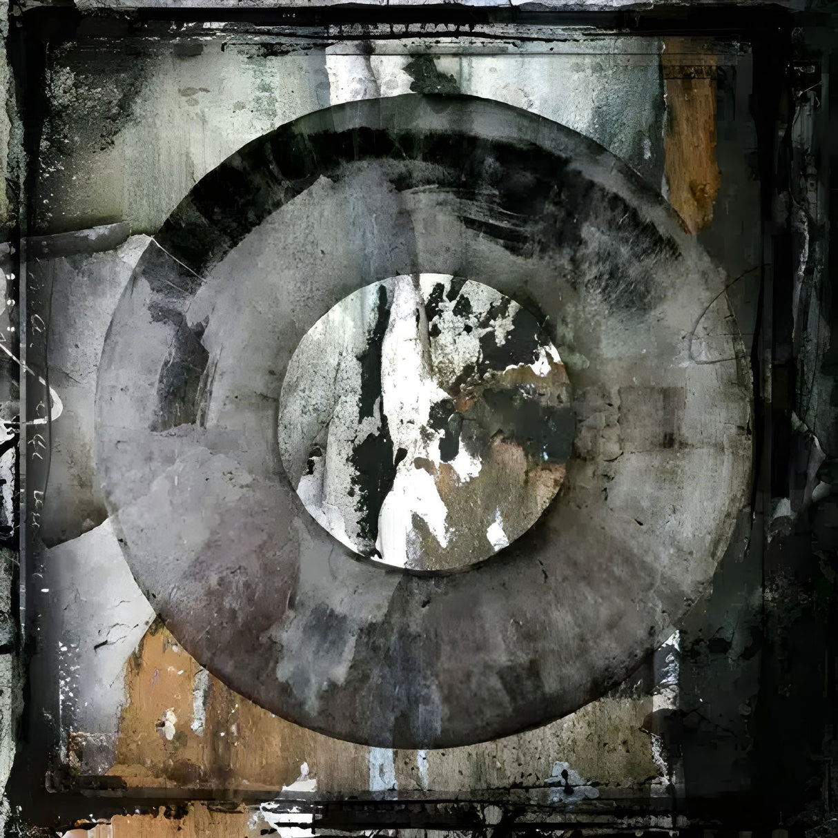 Abstract Circle Brown Rustic Earth-Toned photographic art print by Cobra Art