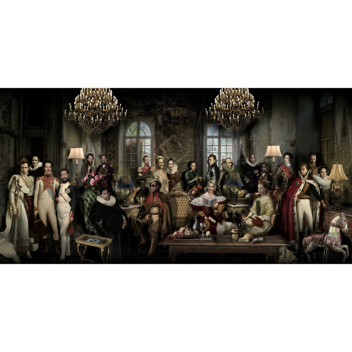 Hollywood Golden Age Superstars in Royal Dresses Artwork art print by Cobra Art