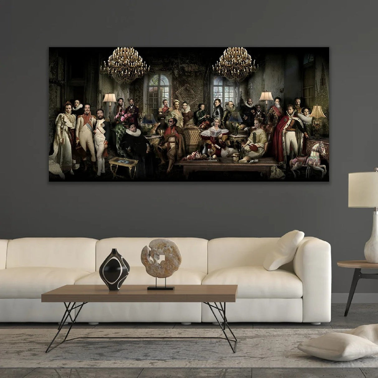 Hollywood Golden Age Superstars in Royal Dresses Artwork art print by Cobra Art, alternate view 2
