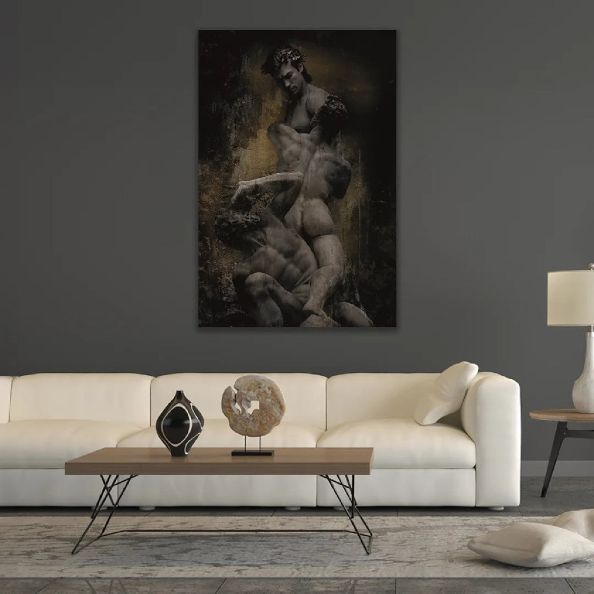The Spartans Human Sculpture photographic art print by Cobra Art, alternate view 2