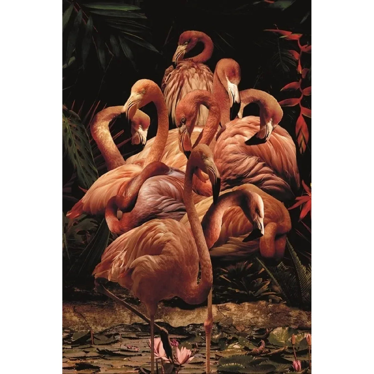Flamingo Paradise Pink Waders photographic art print by Cobra Art