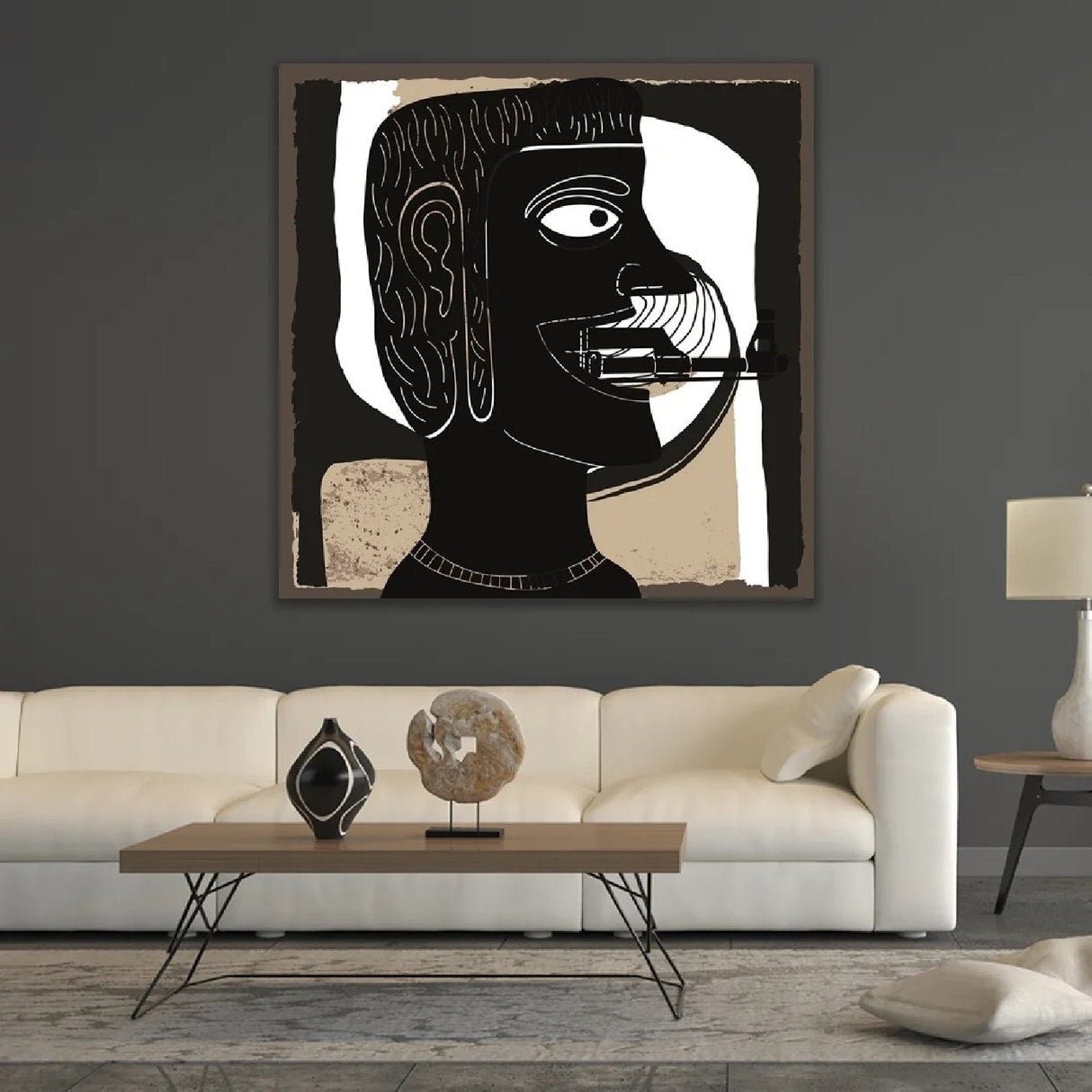 I Know It's True Surrealistic Man Drawing Art art print by Cobra Art, alternate view 2