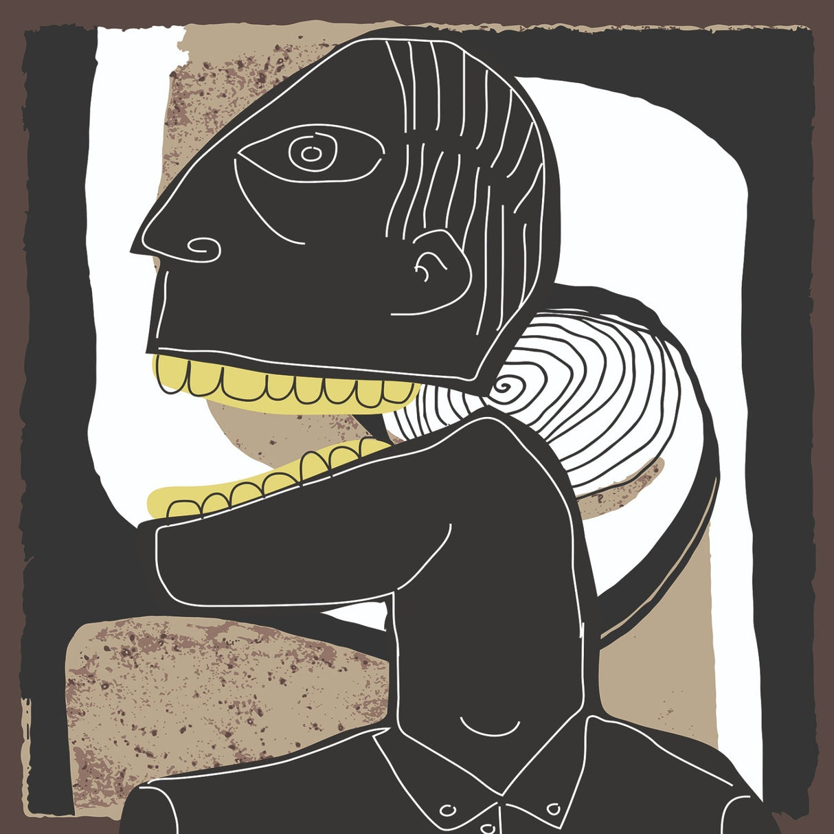 I Am A Nice Man Surrealistic Male Art Print by Cobra Art