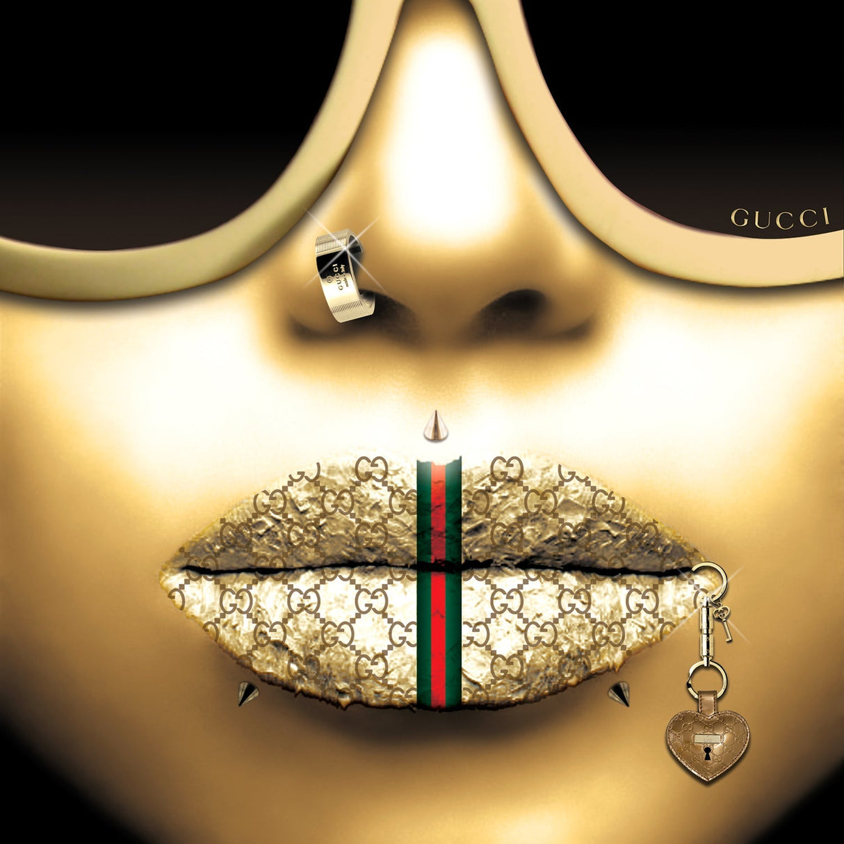 G-Gold Punk Feminist Artwork art print by Cobra Art