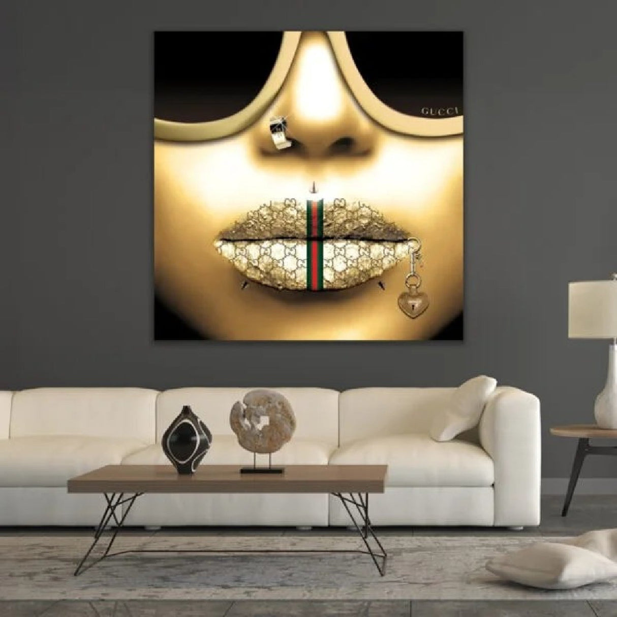 G-Gold Punk Feminist Artwork art print by Cobra Art, alternate view 2