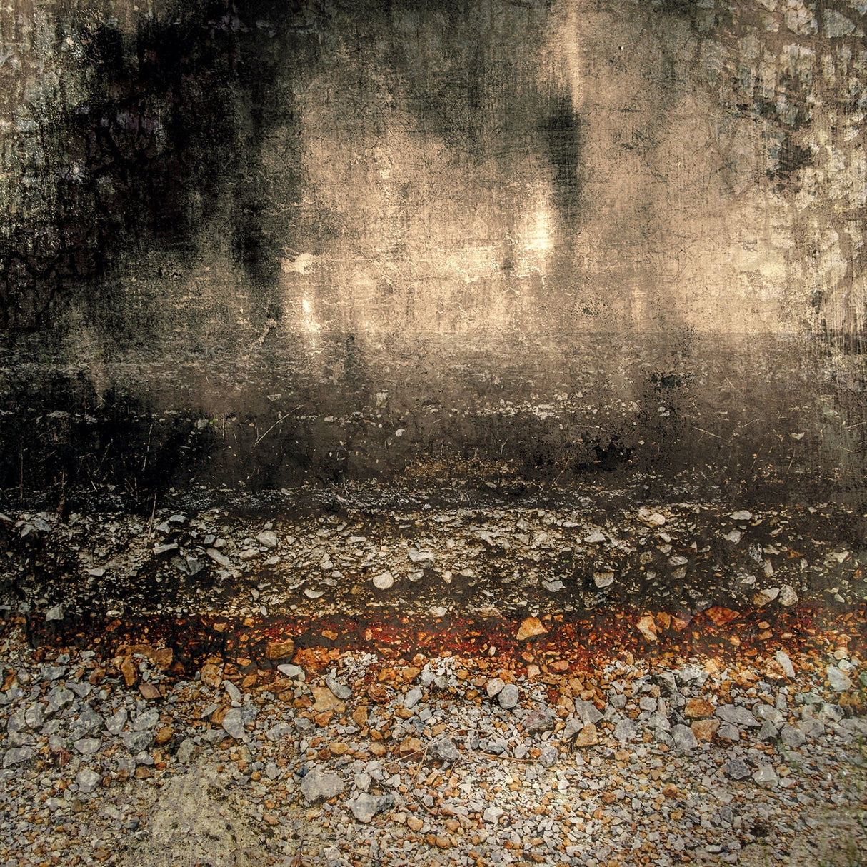History Weathered Earth-Toned Abstract Art art print by Cobra Art