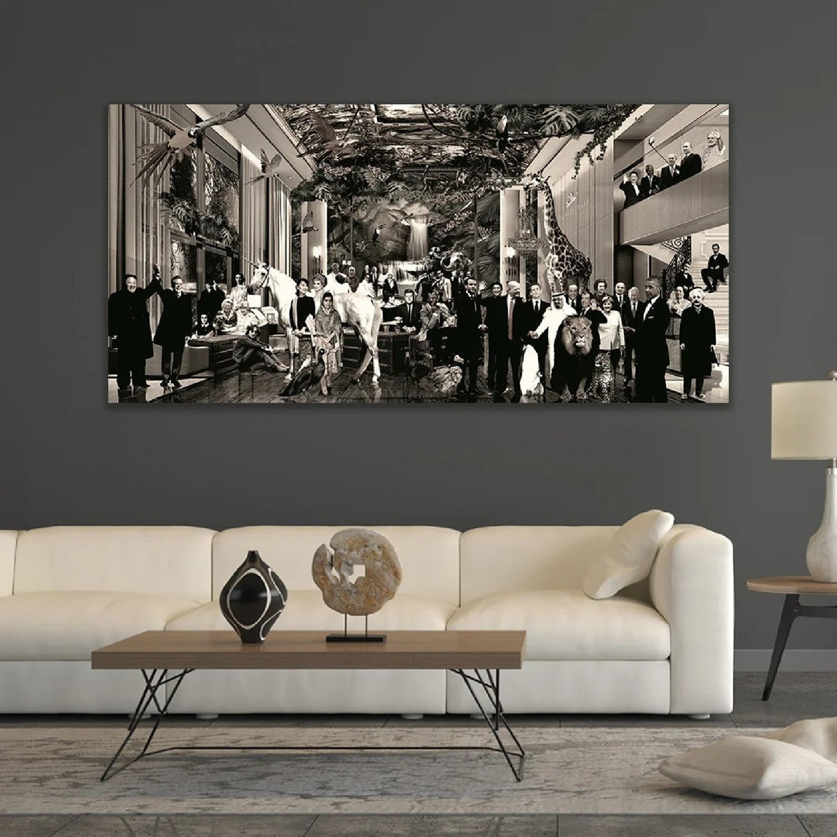 We are the World Legendary Figures Photographic Sepia Art art print by Cobra Art, alternate view 2