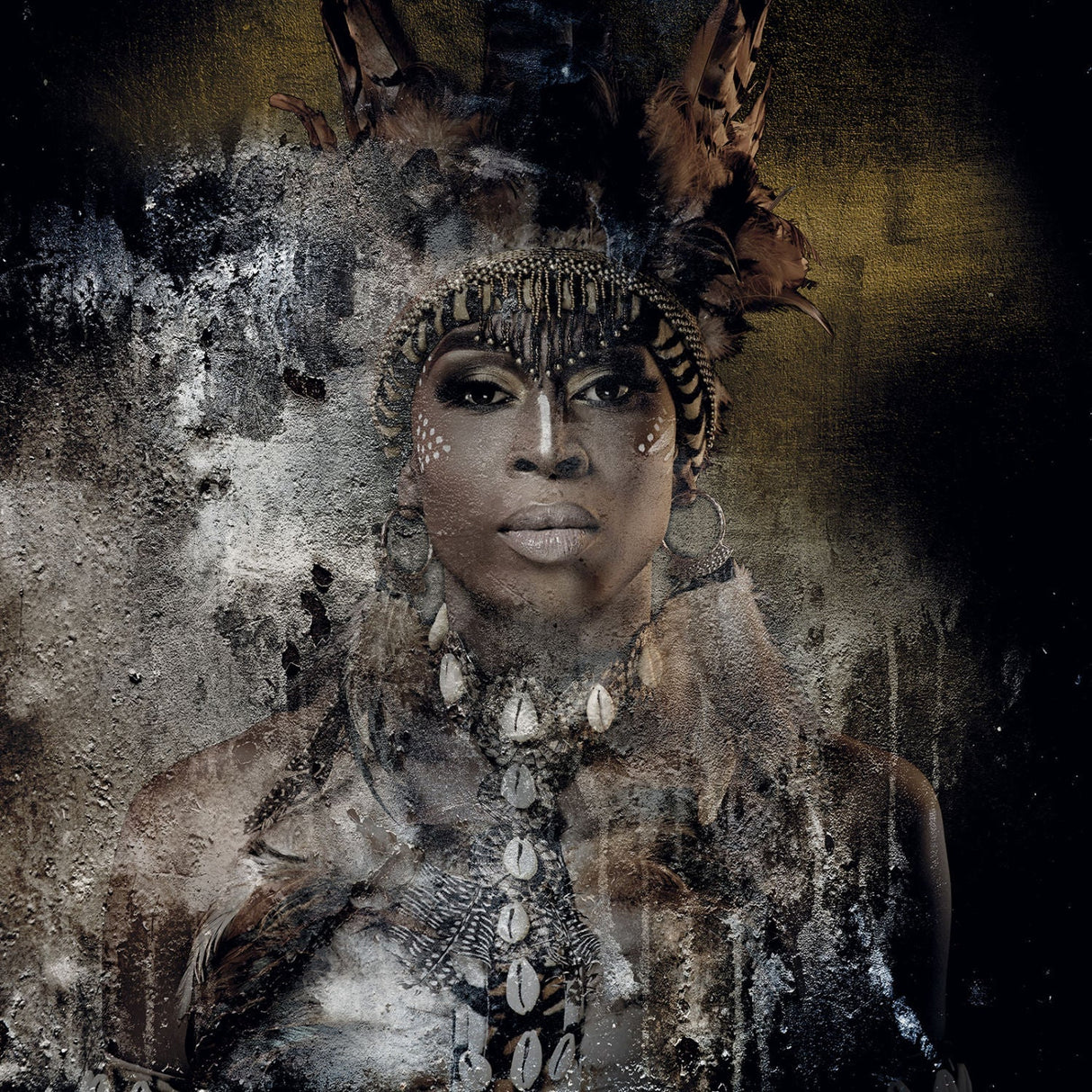 Zulu Tribal Headdressed Woman photographic art print by Cobra Art