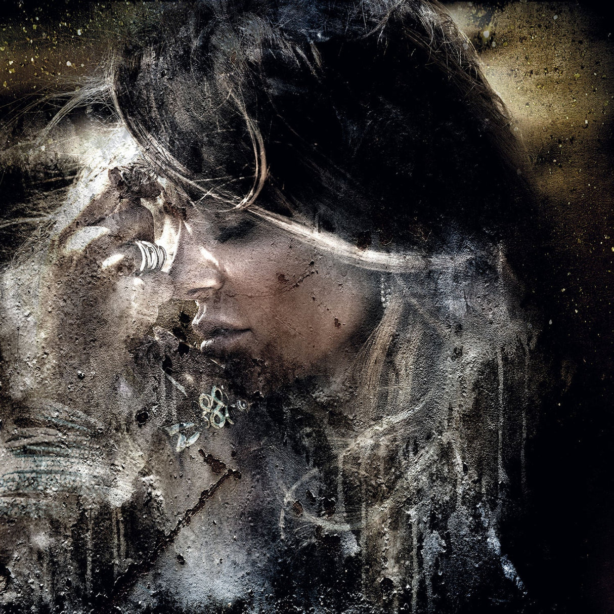 Moment in Time Weathered Side Portrait photographic art print by Cobra Art