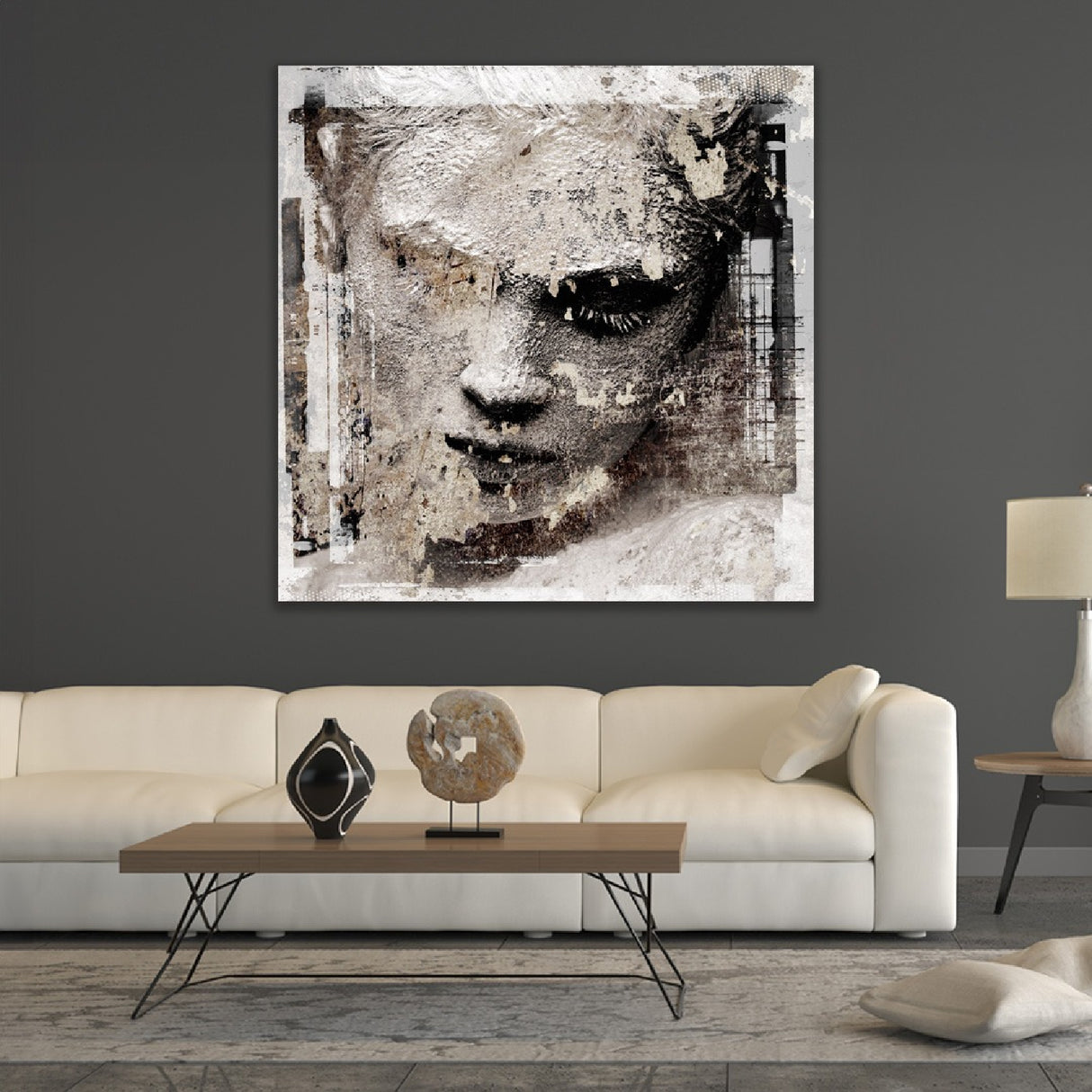 Square Woman Portrait Photographic Art | Oroa.com